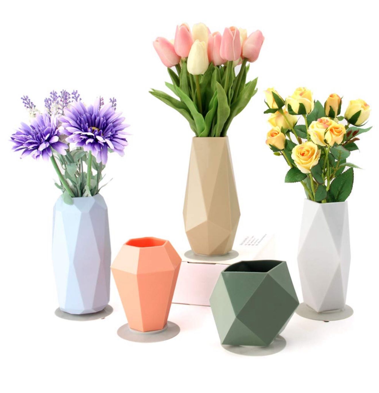 Artistic Silicone Flower Vase Set (5pcs)