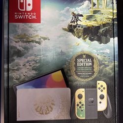 Nintendo Switch OLED Zelda Tears Of The Kingdom With 1000+ Games 