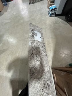 Granite Countertop With Sink And Supply Lines