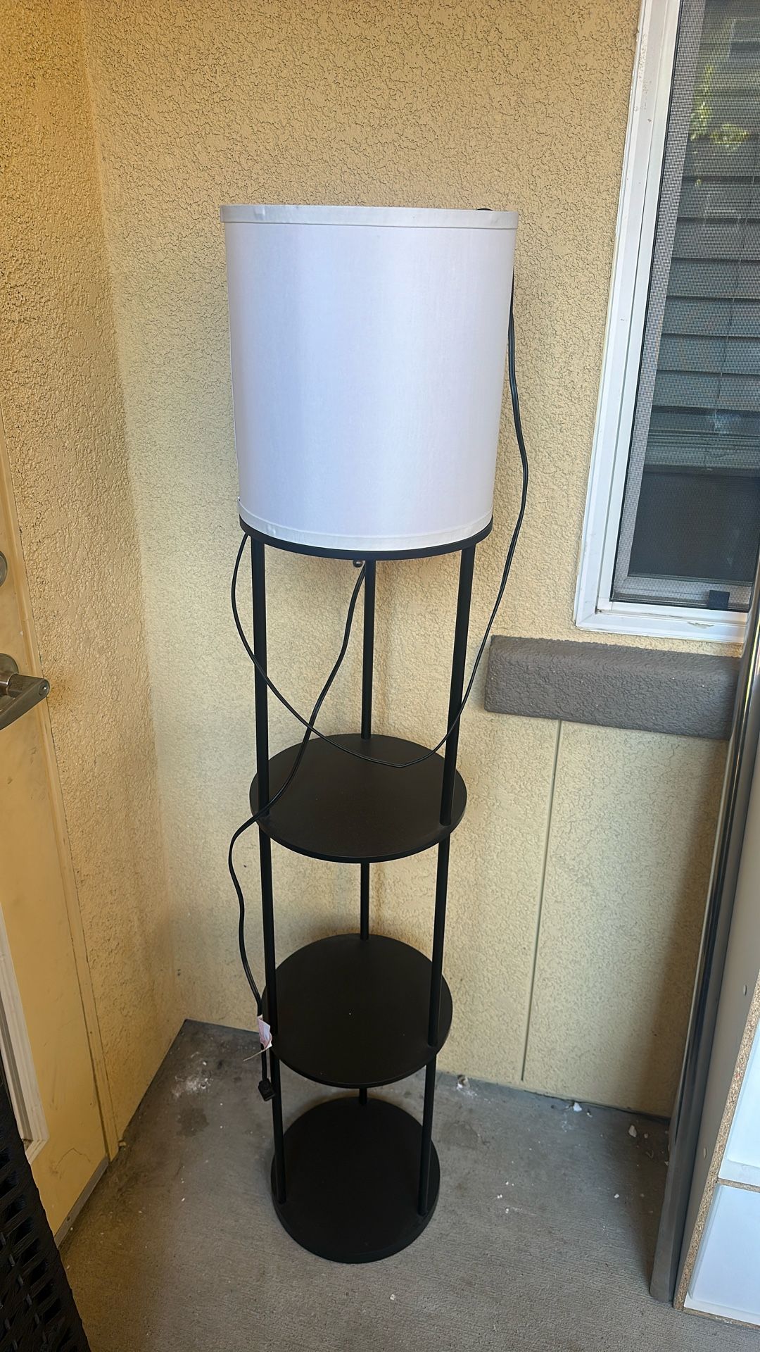 Adesso Night Lamp with 2 storage shelves