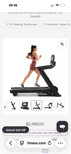 NordicTrack 1750 commercial treadmill