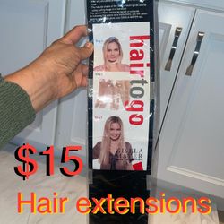 $15 Blonde Hair Extensions 19” with clips Brand new great for your costume