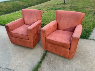 Crate & Barrel Swivel Chairs – $199 for Both