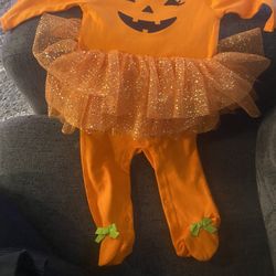 9 Months Pumpkin With Tutu