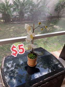 Fake Flower Orchid Decor