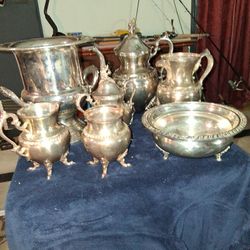 Vintage Silver . Service 7 Piece