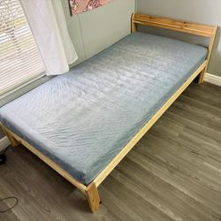 IKEA Twin Bed + Mattress for Sale (NEIDEN + LURÖY)