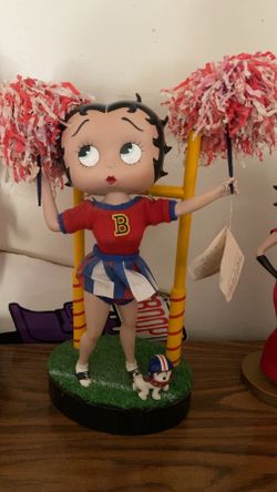 Betty boop cheerleader porcelain doll