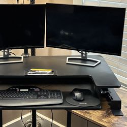 VIVO Black Adjustable Standing Desk