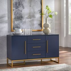 Beautiful Blue And Gold Cabinet(New In A Box)