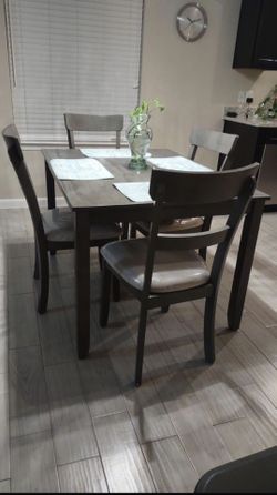 Set of chair and table