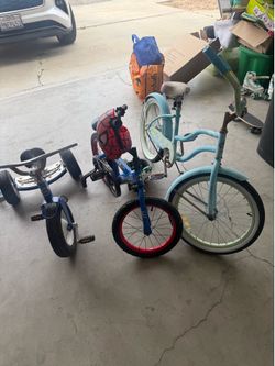3 kids bikes