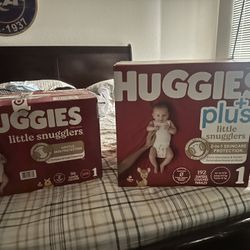 5 Boxes Size 1 Diapers 