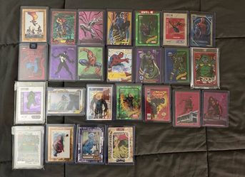 Marvel Premium Card lot: spider-man, doom, ghost rider. Autos, serial #s