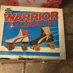 Girls Warrior Roller Skates Size 4  Excellent Condition 