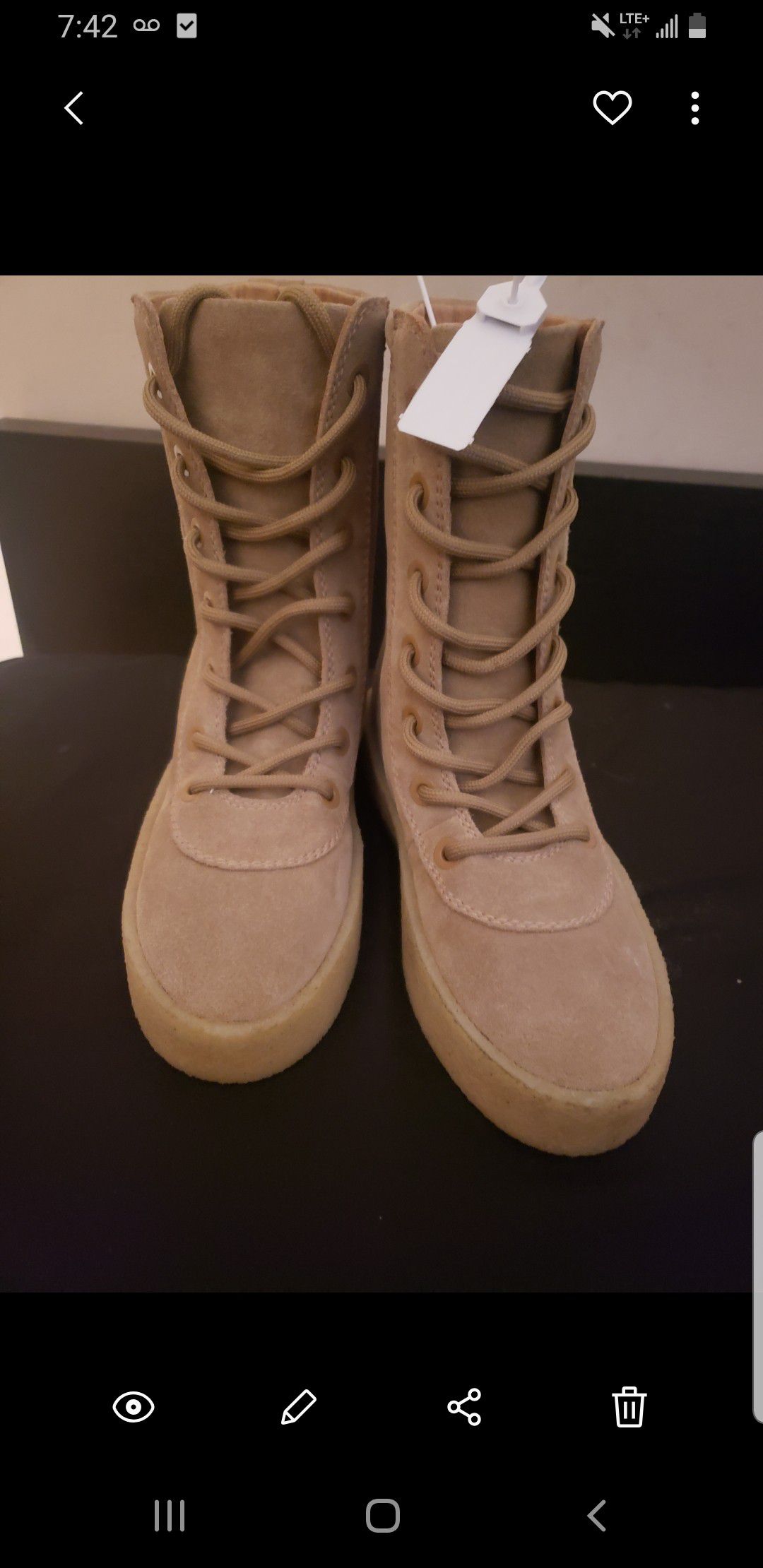 Yeezy Taupe Boots Season 4 Size 35 Women
