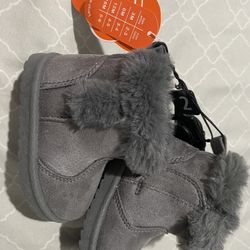 Baby Boots, Gray Brand New For Three Month Old