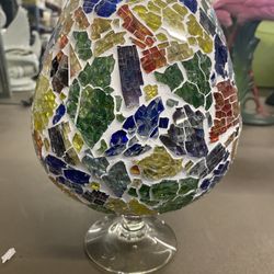 Large Decorated Glass
