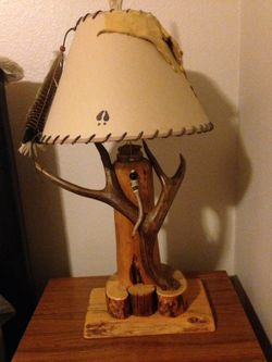 Antler Side Table Antler lamp