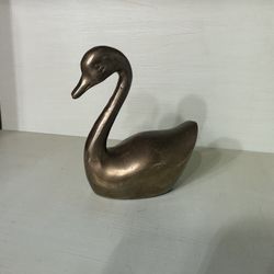 Brass swan Figure