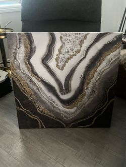 Abstract Geode Resin Art Canvas