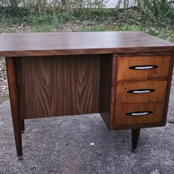 Small Mid-century Modern Wood Desk