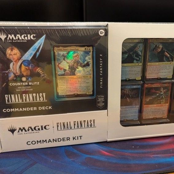 costco mtg final fantasy commander kit Magic: The Gathering VII Deck Step into the worlds of the beloved FINAL FANTASY RPG series sixteen mainline games COSTCO EXCLUSIVE Final Fantasy Commander