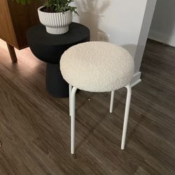 Vanity Stool Chair White 