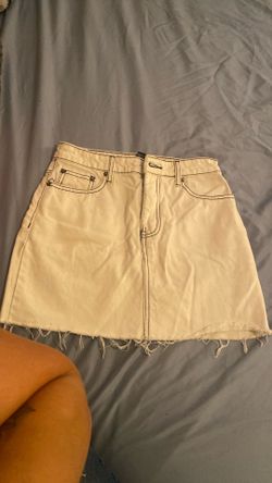 Size Small White Denim Skirt
