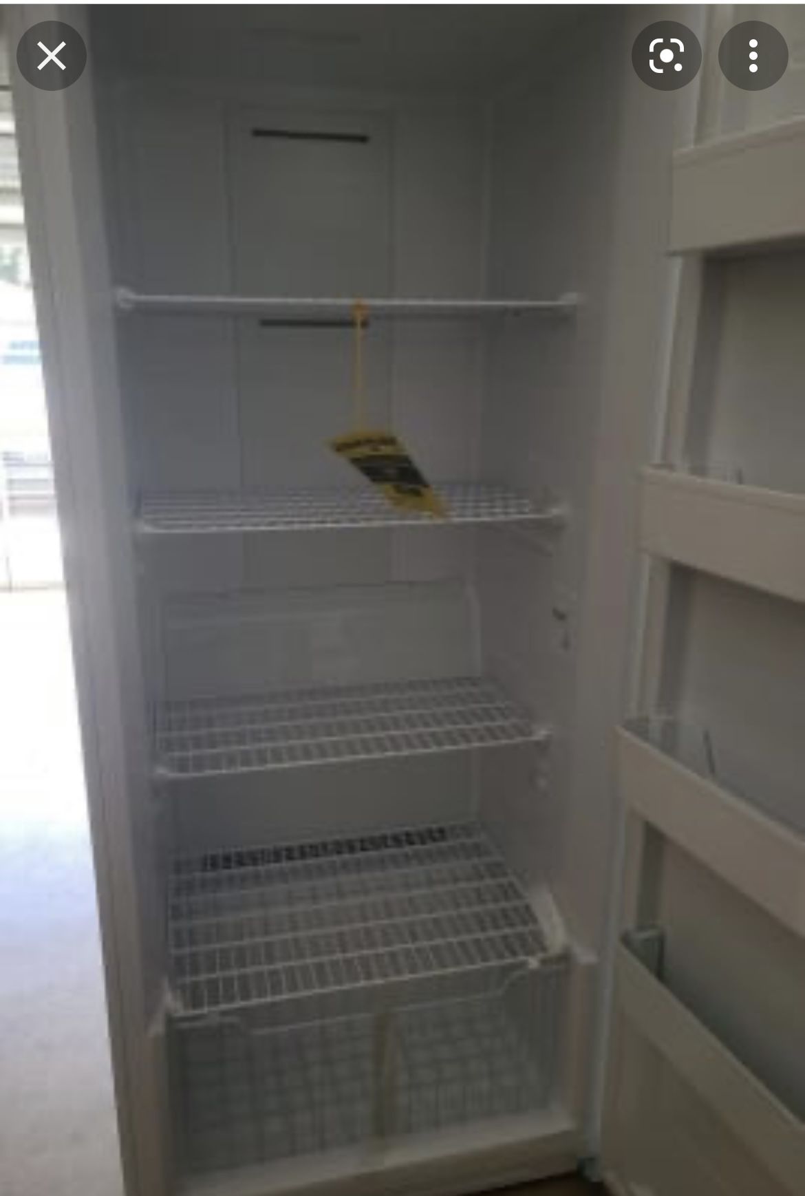 Frigidaire FFFU20F1UW 33 Inch Freestanding Upright Freezer with 20 cu. ft. Capacity, Right Hinge, Frost Free Defrost, LED Lighting, Adjustable Shelves