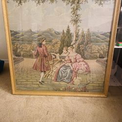Framed French Tapestry