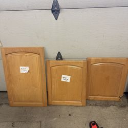 Maple Cabinet Doors And Heavy Duty Two Shelves, Brand New Left Over From A Project