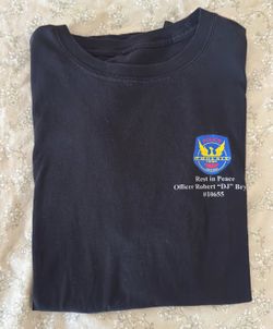 Black Large L T-Shirt Officer Robert DJ Bryant Memorial Phoenix Police/AZARNG