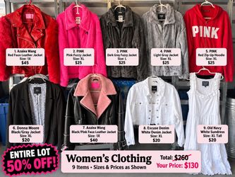 Women’s Clothing Lot – 9 Pieces – Sizes L to 1X