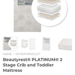 Beautyrest platinum Crib Mattress