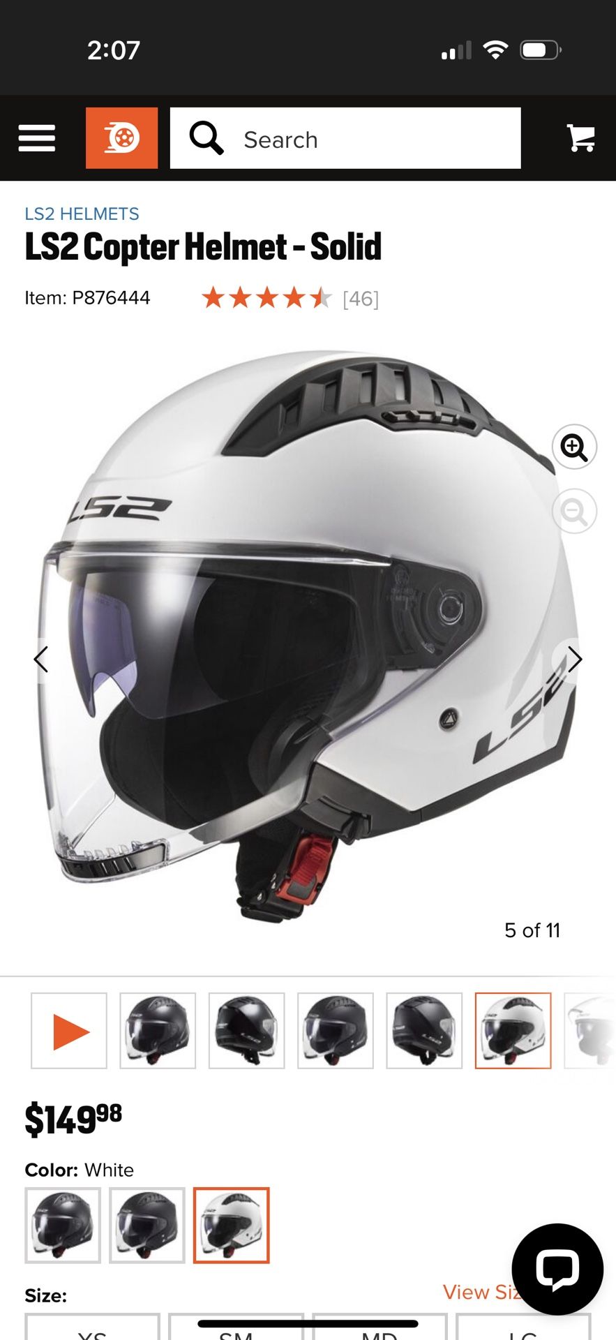 LS2 Helmet Size S