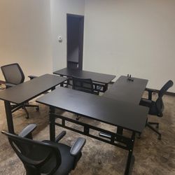 Office Table (Desk), Chair,  File Cabinets