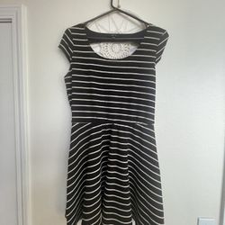 Black/White Stripped Dress