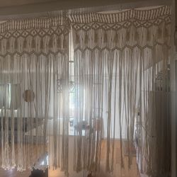 Boho Macrame Curtains 