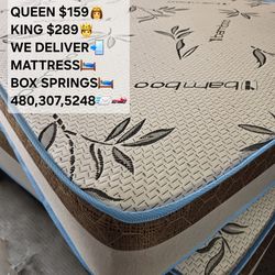 King mattress and box spring 😴  $289
