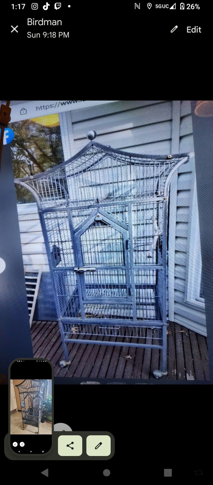 Parrot Cage For Sale