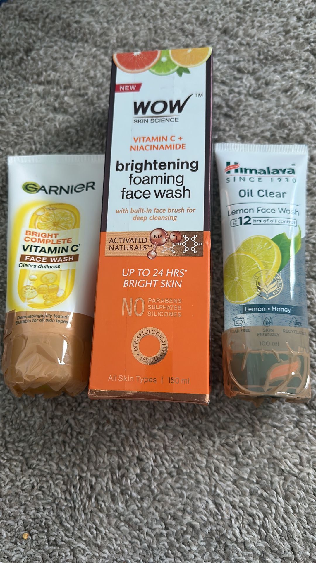 Set of 3 Face Washes