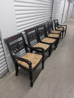 SALE 6 WOODEN CHAIRS $50 MUST GO