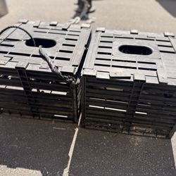 Commercial Style Blue Crab Traps – 2 Traps w/ Concrete Weight