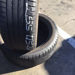 255/45/20 Bridgestone Dueler Used Pair 