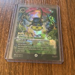 Alien True believer Lorcana card Enchanted 