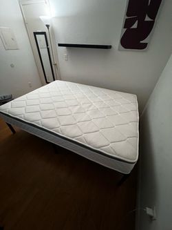 Queen size mattress and frame