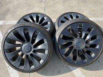 20” Factory Tesla Model 3 Uberturbine Uber Turbine Stock Original Wheels Rims Tires OEM TPMS