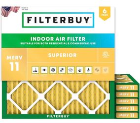 22x22 AC Filter MERV 11 6-pack