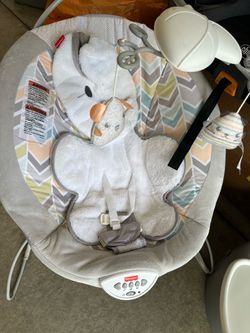 New & lightly Used: Fisher-Price Baby Bouncer with Toy Bar